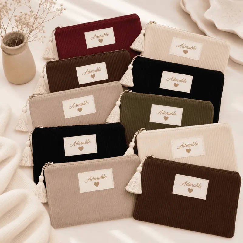 Pack de 10 pochettes côtelées - Adorable
