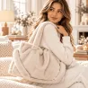 Sac cabas fausse fourrure femme grand format | Grossiste
