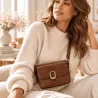 Sac bandoulière femme effet cuir vintage – 20 x 14 x 6 cm