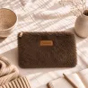 Pochette fausse fourrure « Amour »