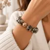 Bracelet en résine à grosses perles