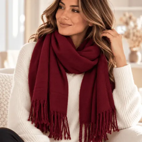 Echarpe laine toucher cachemire