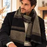 Écharpe homme 180x65 cm – Rayures