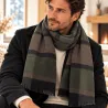 Écharpe homme rayée 180x65 cm – 100 % polyester