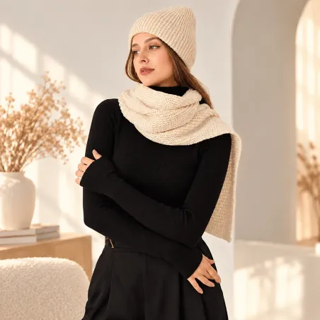 Ensemble écharpe + bonnet