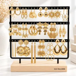 copy of Pack de 18 boucles d'oreilles acier - noir