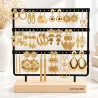 copy of Pack de 18 boucles d'oreilles acier - noir