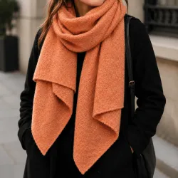 Écharpe biseautée femme douce 130 x 70 cm | Référence Mode