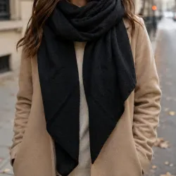 Écharpe biseautée femme douce 130 x 70 cm | Référence Mode