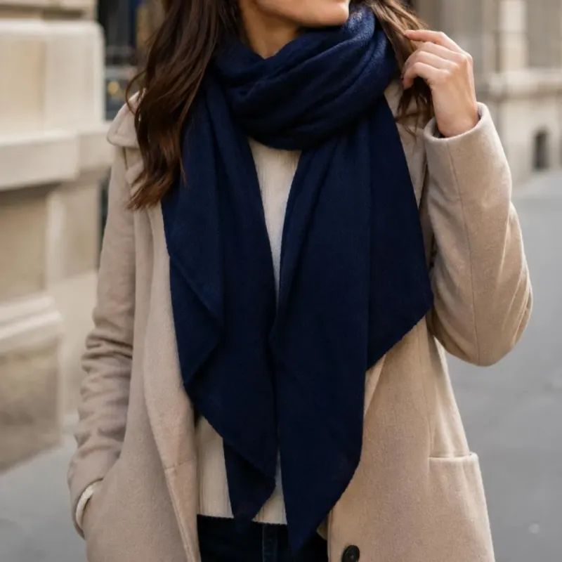 Écharpe biseautée femme douce 130 x 70 cm | Référence Mode
