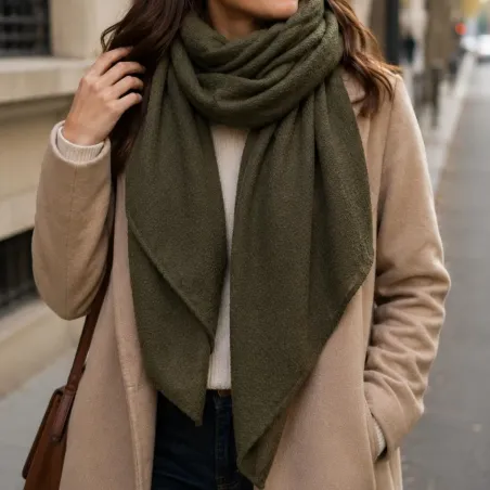 Écharpe biseautée femme douce 130 x 70 cm | Référence Mode
