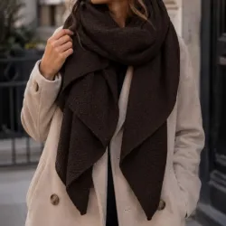 Écharpe biseautée femme douce 130 x 70 cm | Référence Mode