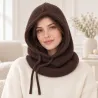 Cagoule à capuche en maille avec cordons