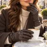 Gants femme effet cuir