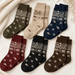 Pack de 6 paires de chaussettes bandana