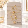 Pack 12 Colliers Acier Inoxydable Nude & Doré | Grossiste Bijoux