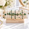 Pack de 12 bracelets acier inoxydable - VERT