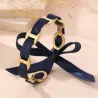 Lot de 10 bracelets dorés à rubans satinés et nœuds