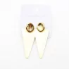 Boucles d'oreilles acier inoxydable triangle