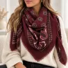 Foulard Carré Femme Imprimé Bandana Cachemire