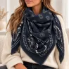 Foulard Carré Bandana Cachemire Femme 110x110 | Grossiste