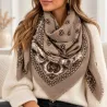 Foulard Carré Bandana Cachemire Femme 110x110 | Grossiste