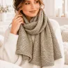 Écharpe Femme Brillante Dorée Argentée 180x70 | Grossiste