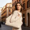 Sac Cabas Fausse Fourrure Femme 33x30 cm | Grossiste