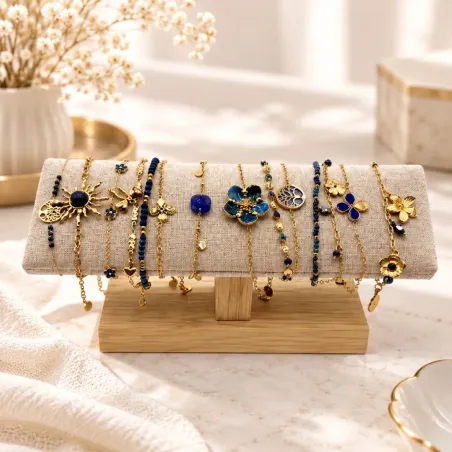 Pack de 12 bracelets acier - marine