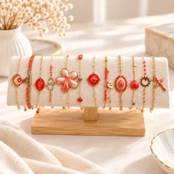 copy of copy of Pack de 12 bracelets acier - argenté noir