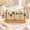 Pack de 12 bracelets acier inoxydable - VERT
