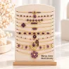 Pack de 18 colliers en acier – Violet, Prune & Doré