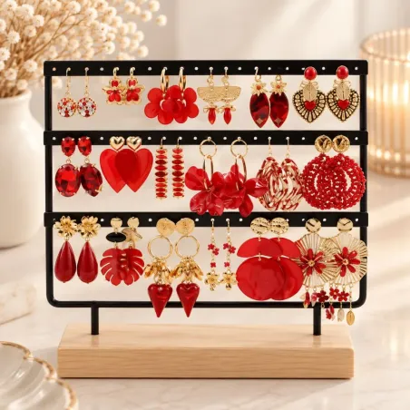 copy of Pack de 18 boucles d'oreilles acier - noir