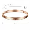 Bracelet acier rosé message les copines d'abord