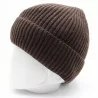 Bonnet côtelé - coffee