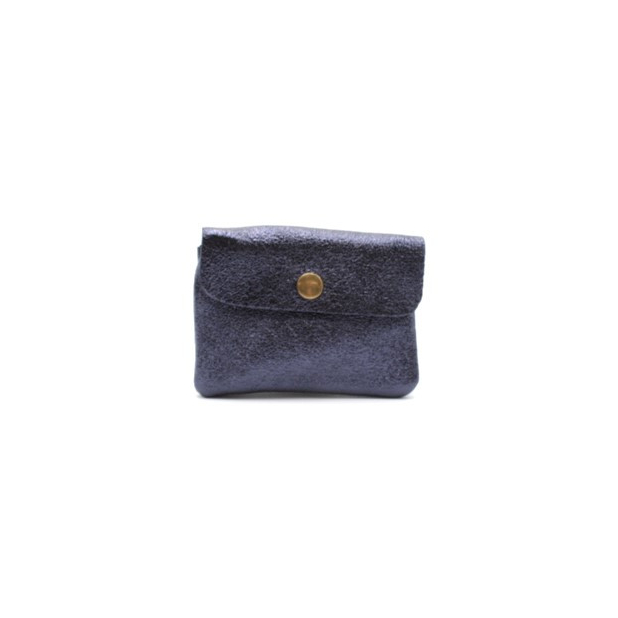 Petit porte monnaie cuir pailleté