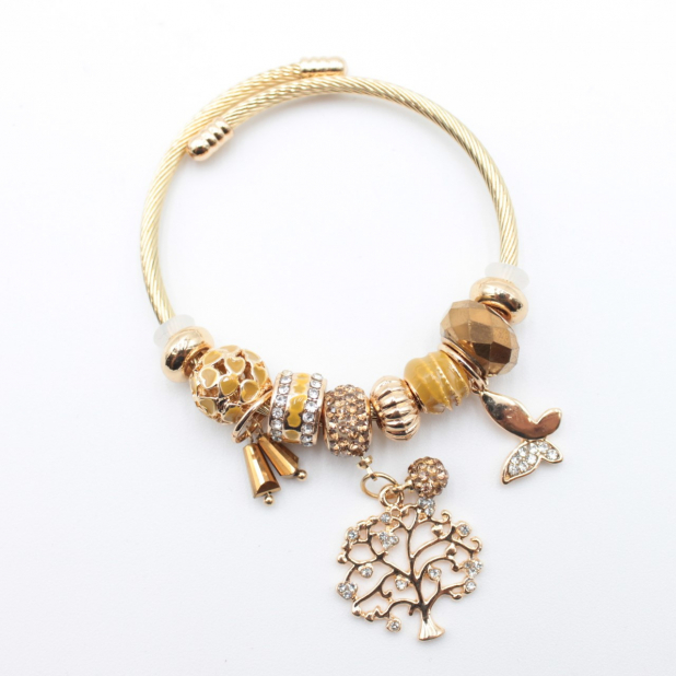 Bracelet charms avec arbre