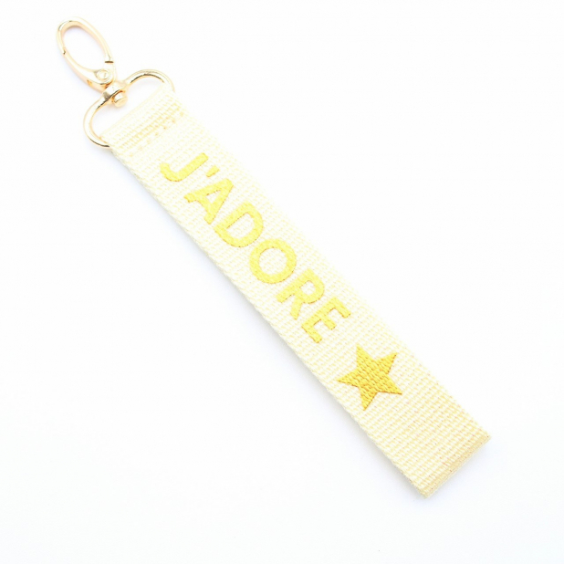 Porte clef message j'adore