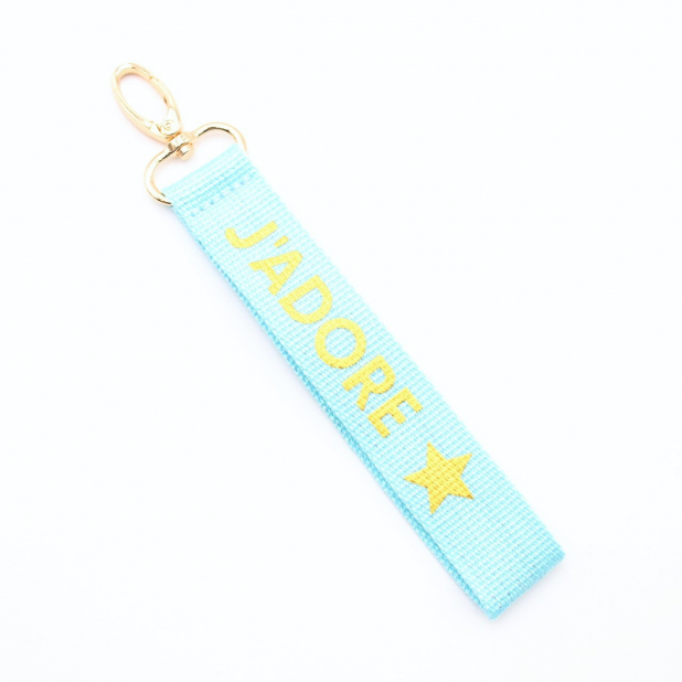 Porte clef message j'adore