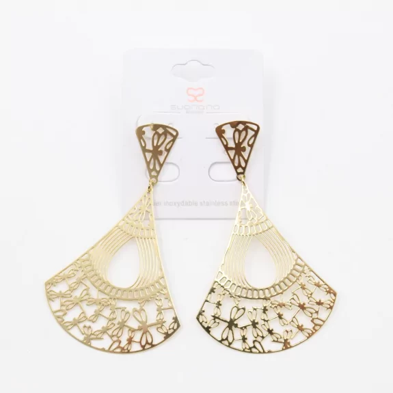Boucles D'Oreilles Pendantes Étoile Dorée Pour Filles Barbie Design Toile Bijoux Cadeaux
