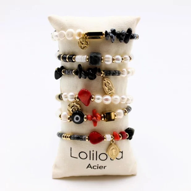 bracelet pierres véritables collection lolilota