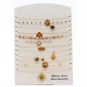 Pack 12 Colliers Acier Inoxydable - marron
